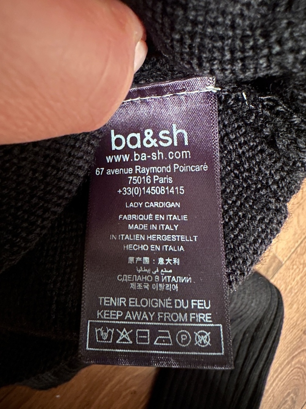 BA&SH Tanda Cropped Cardigan.100% wool - Picture 5 of 10